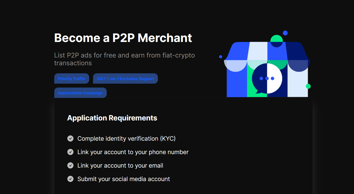 BingX merchant application