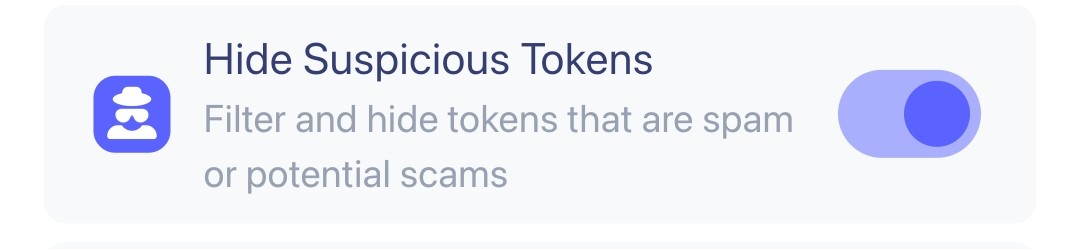 hide tokens