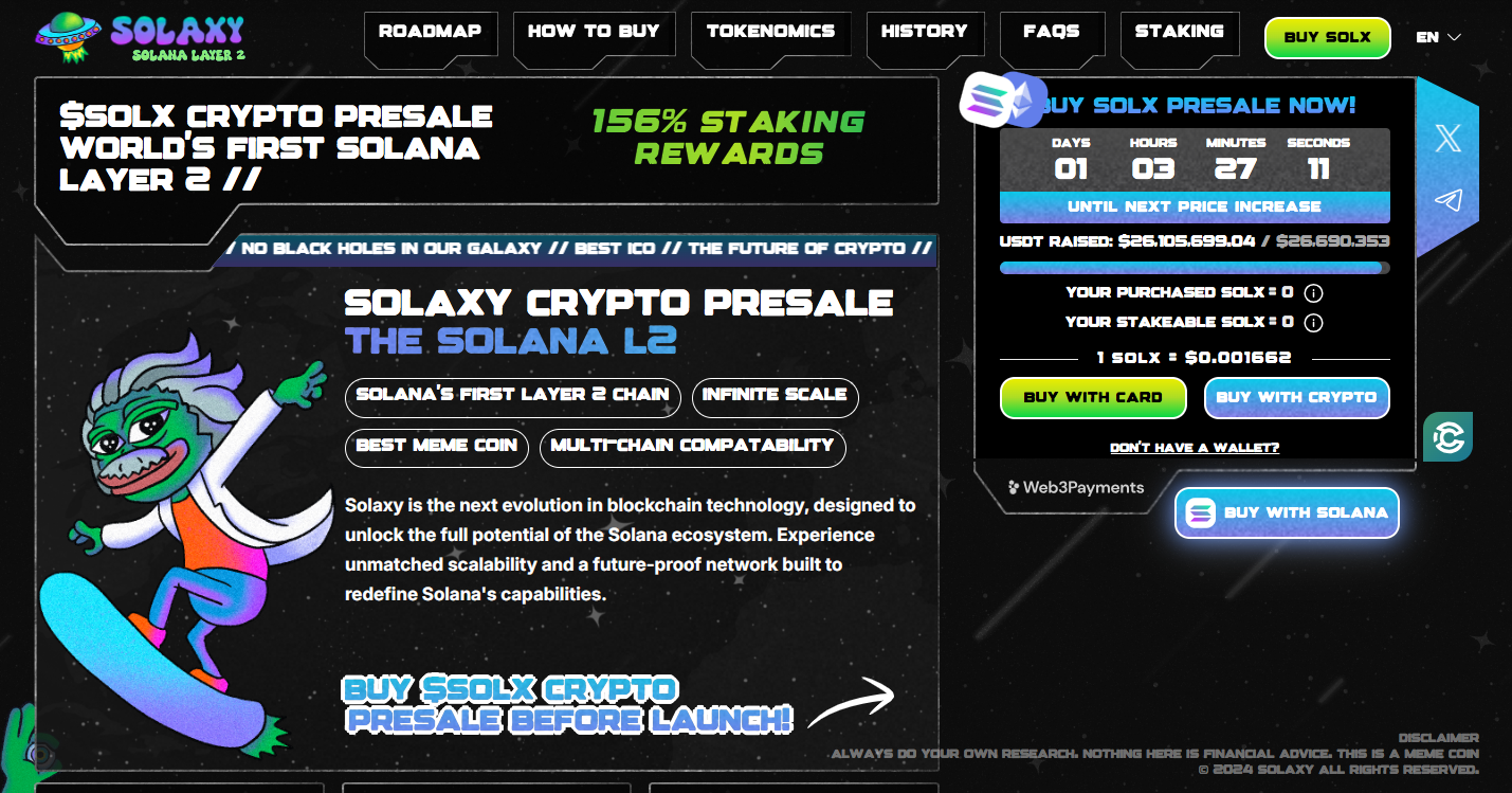 solaxy is a layer-two solana scaling solution