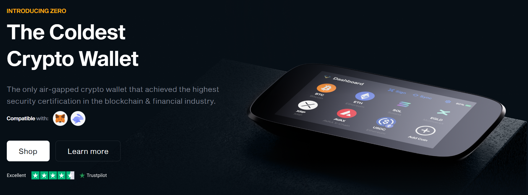 NGRAVE ZERO hardware wallet