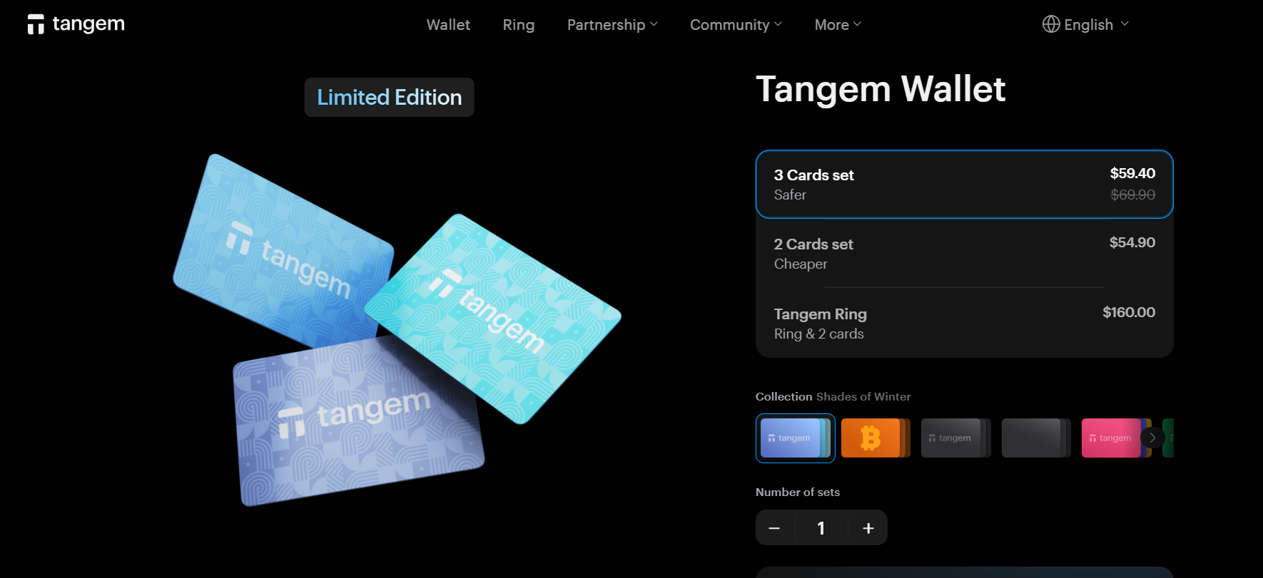 tangem wallet price