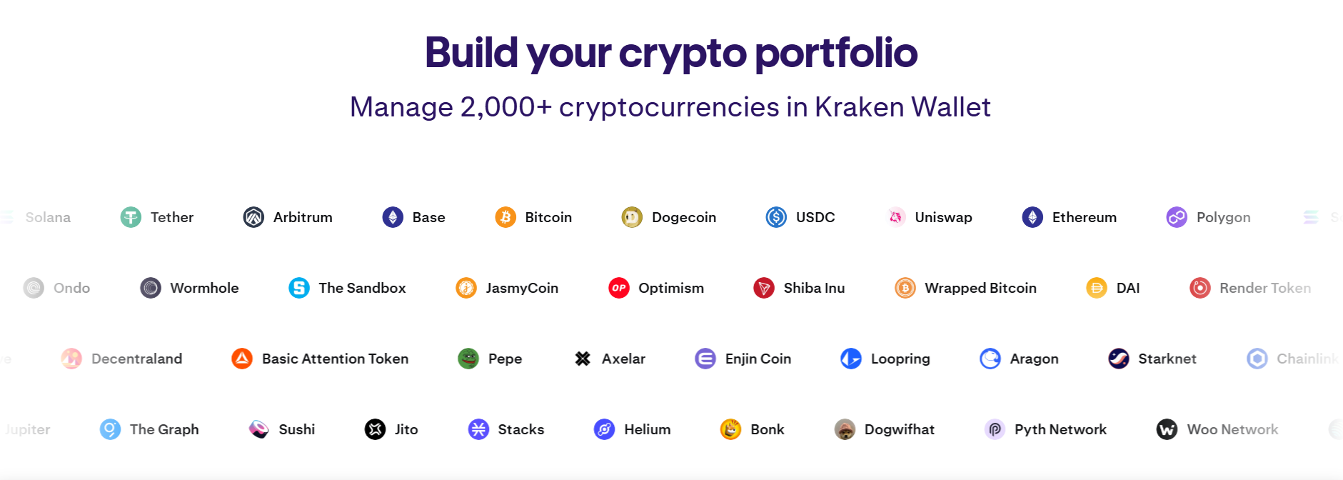 kraken supported cryptos