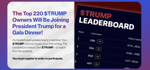 trump offers gala dinner to meme coin holders