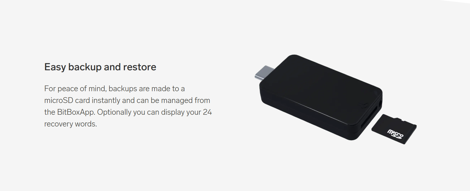 Bitbox backup