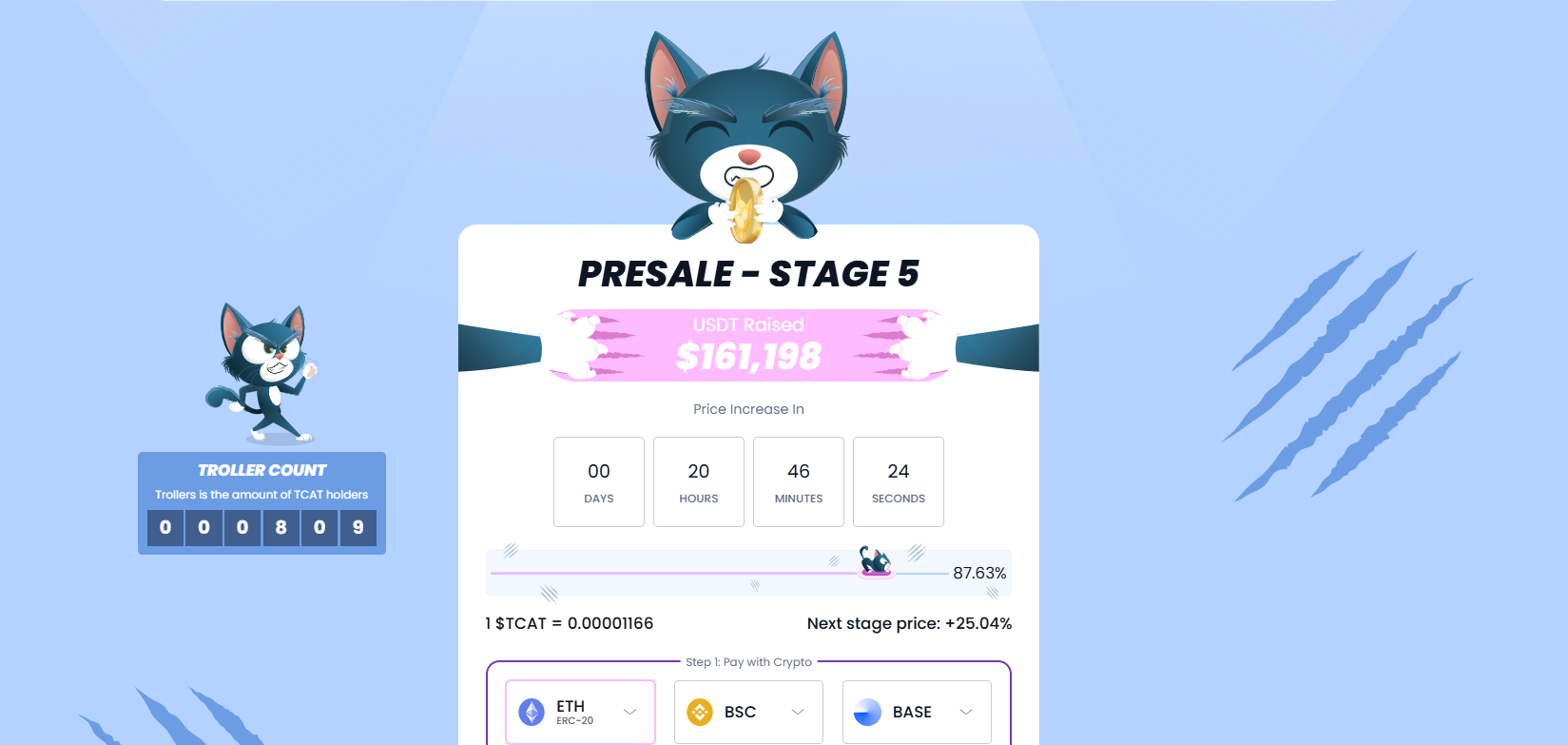 how to buy Troller Cat token