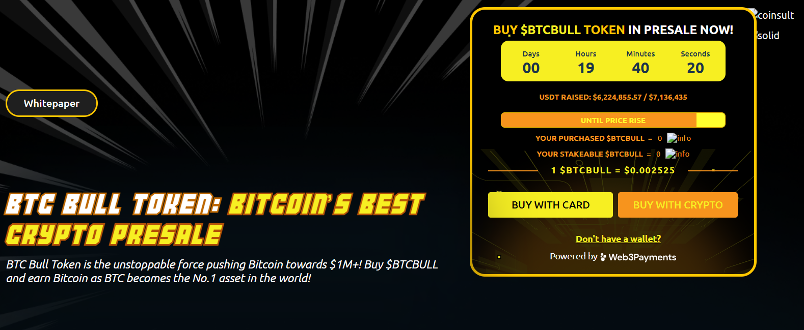BTCBull token presale