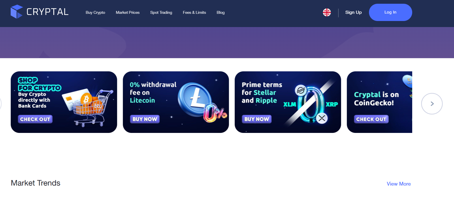 Cryptal exchange