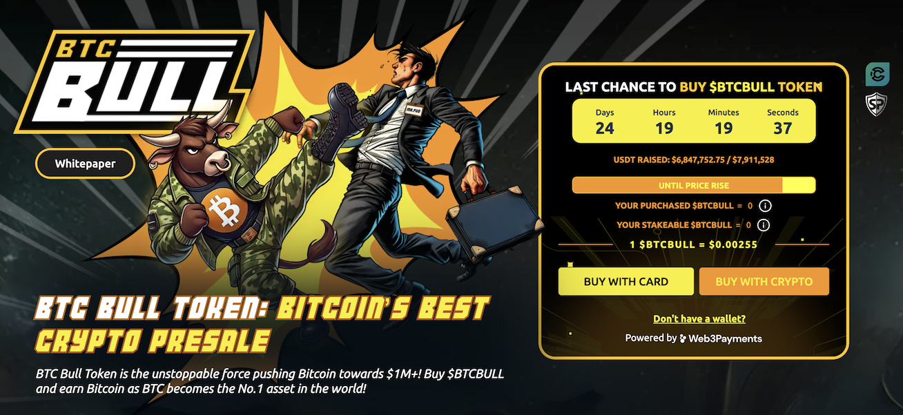 btc bull token website