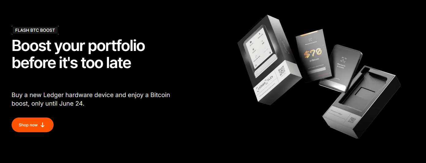 BTC Boost for Ledger purchases