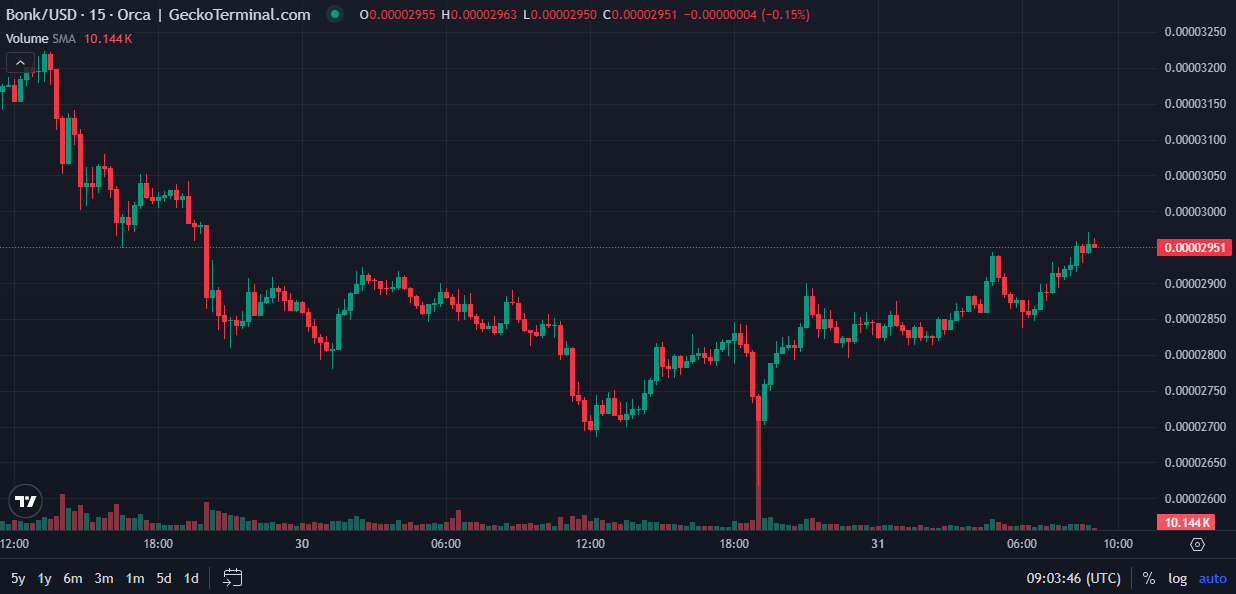 Bonk Price Prediction Live Chart