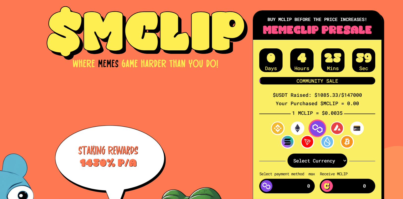 MemeClip presale