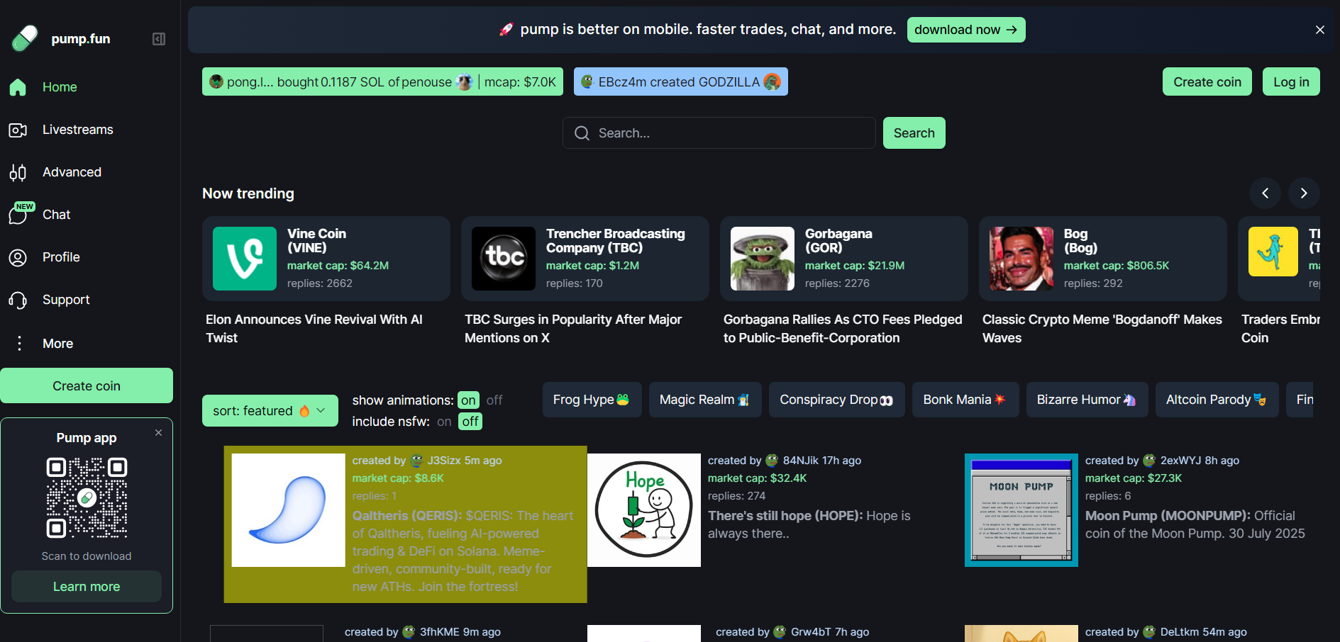 Pump.fun Platform