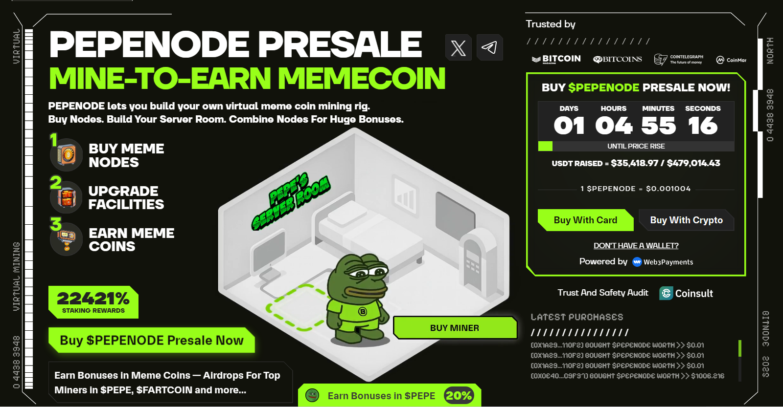PEPENODE presale