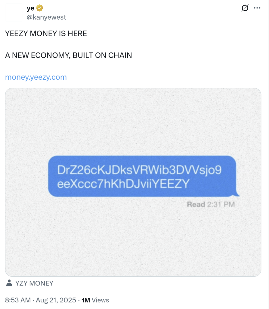 YZY Money Coin