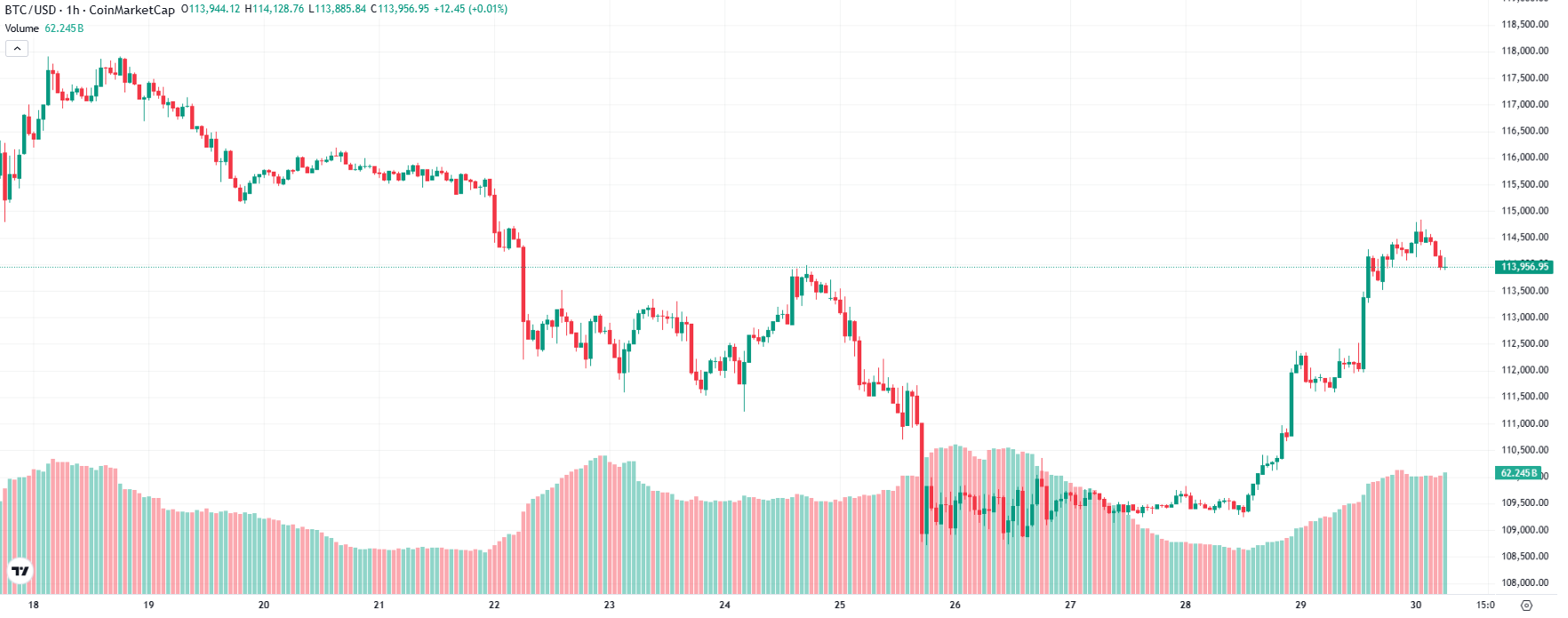 Bitcoin Price Today Hits $113K as ETF Demand and Alts Gain