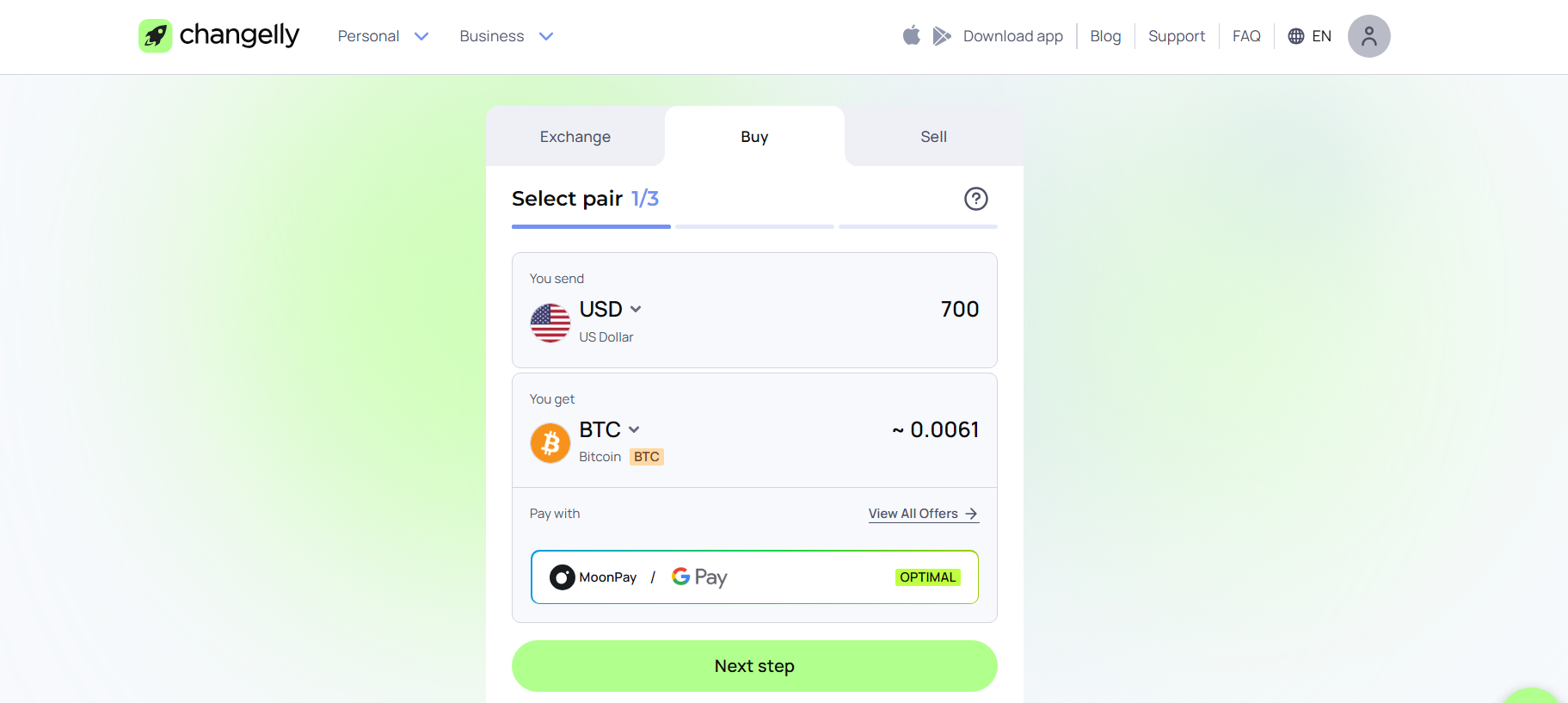 Changelly platform to buy Bitcoin with no verification
