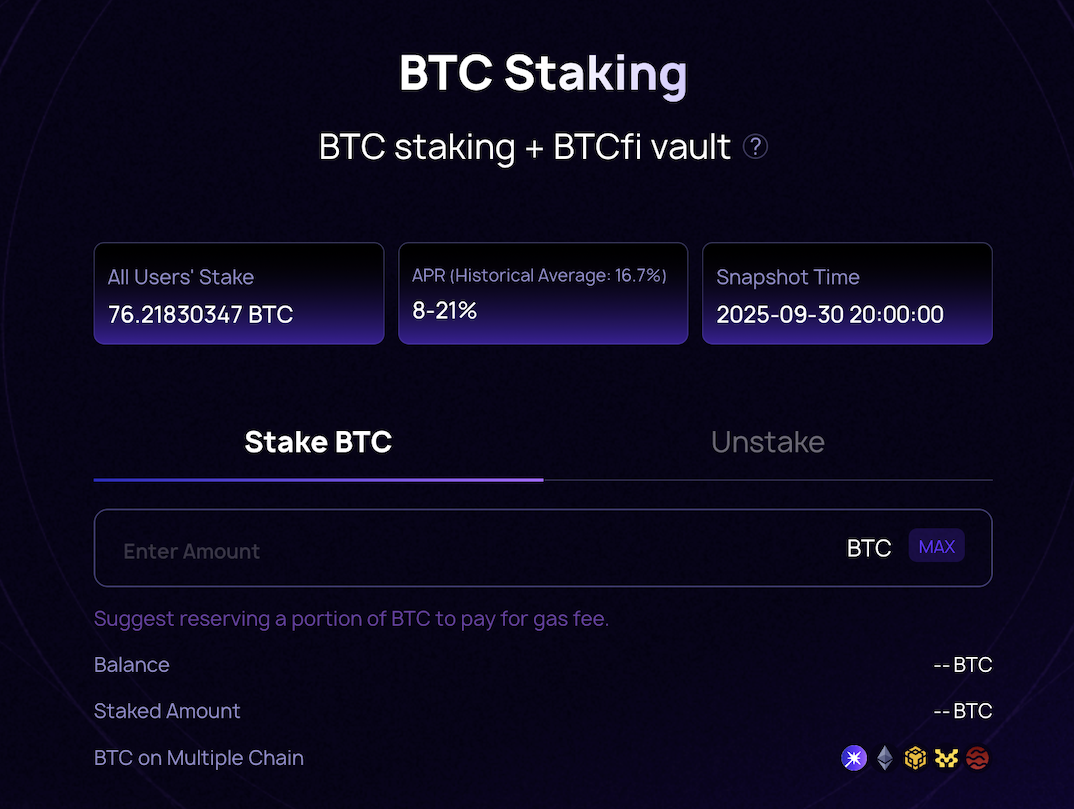 btc staking via merlin chain