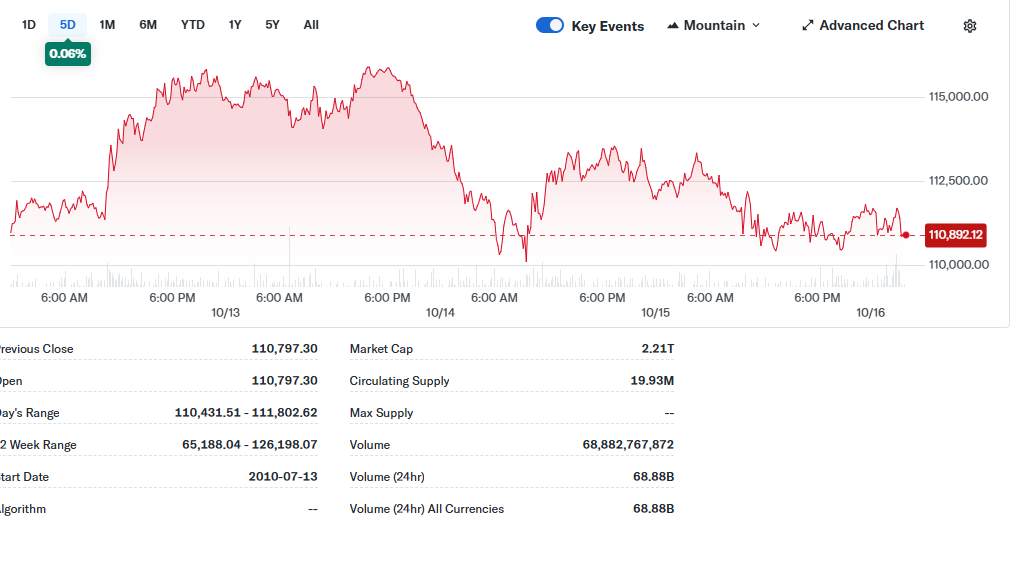 Bitcoin Price Chart