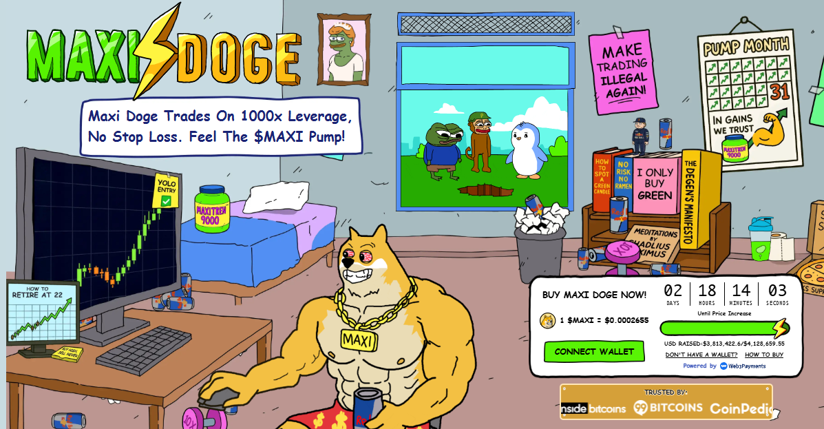 Maxi Doge Presale as the Best Meme Coins to Buy Now