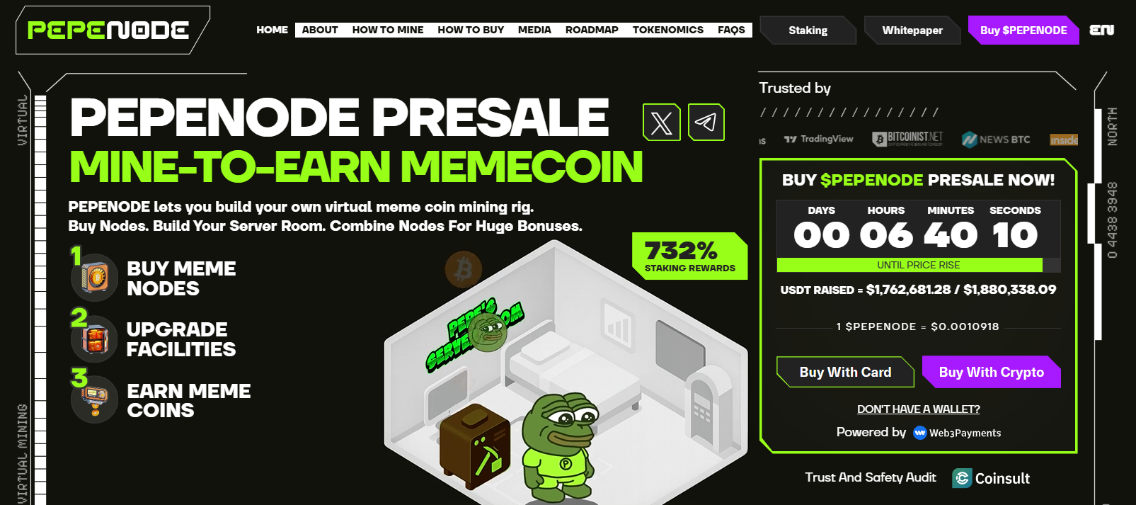 Pepenode Homepage
