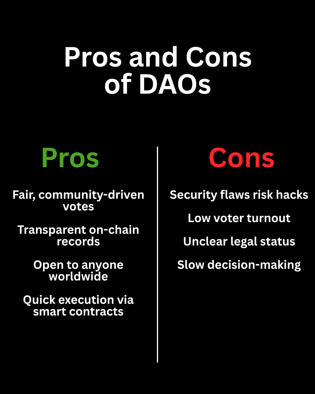 Pros and Cons