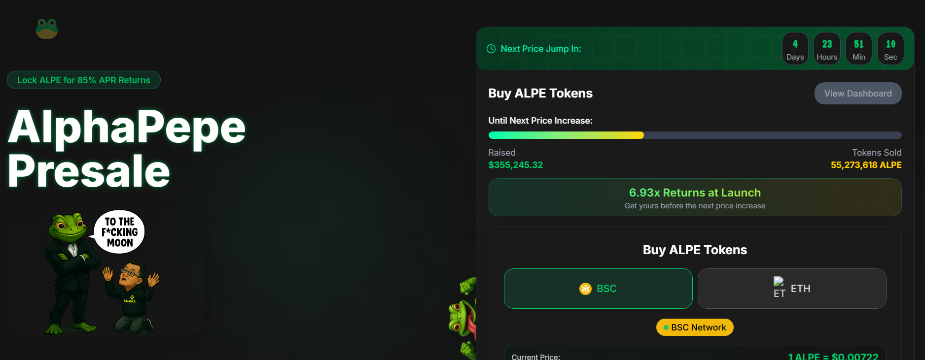 AlphaPepe token presale