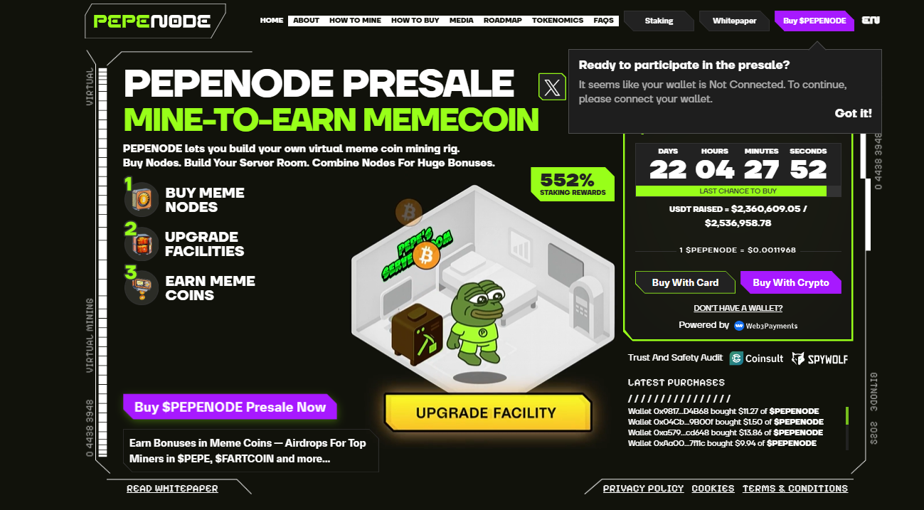 Pepenode Presale