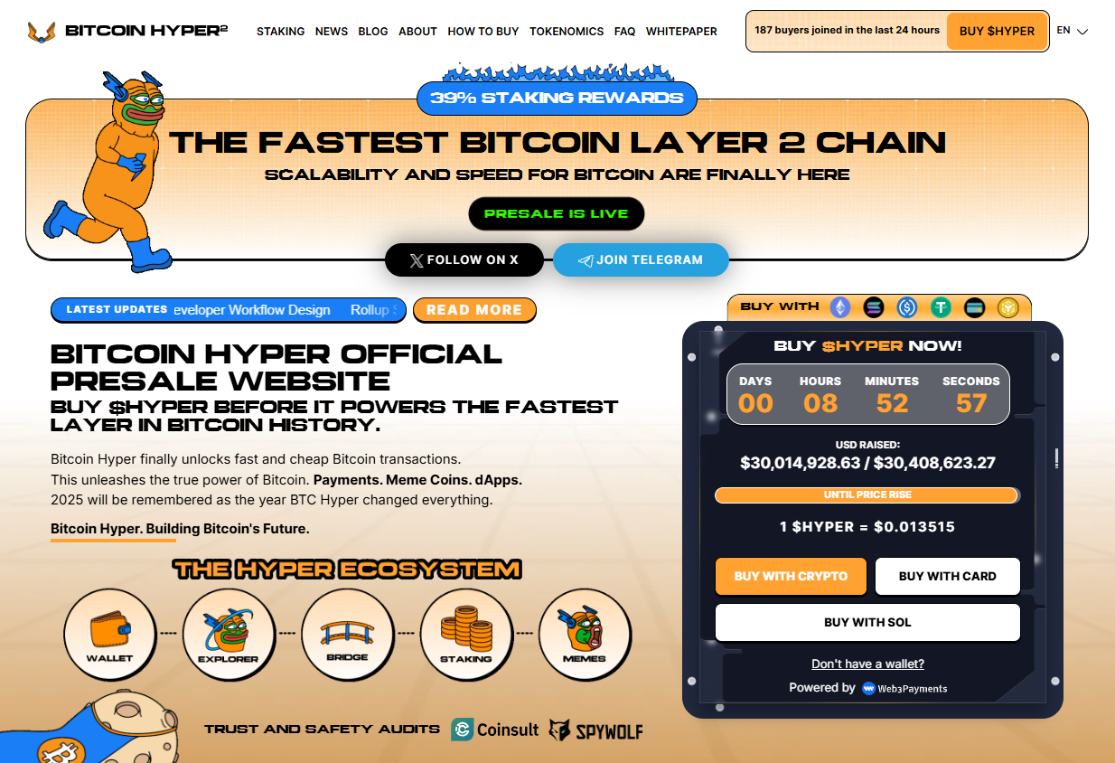 Bitcoin Hyper Homepage