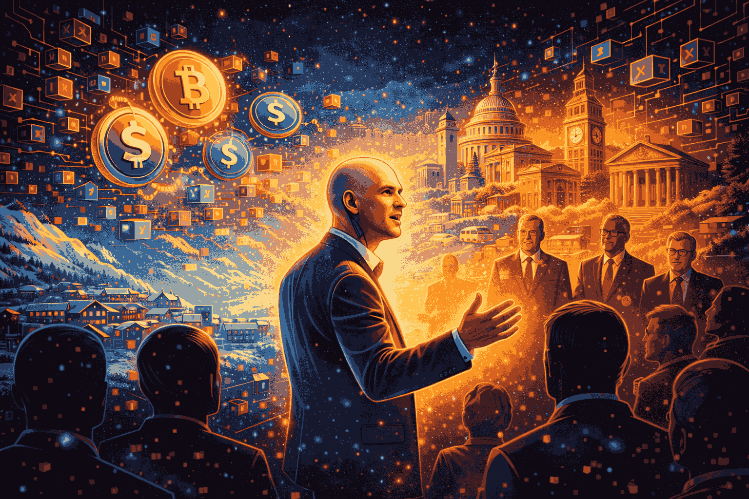 Coinbase CEO Brian Armstrong Pushes Crypto and Economic Freedom Agenda at  Davos