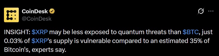XRP Is Less Exposed to Quantum Threats Than Bitcoin, Experts Say – Yet Neither Can Match BMIC’s Zero-Exposure Wallet