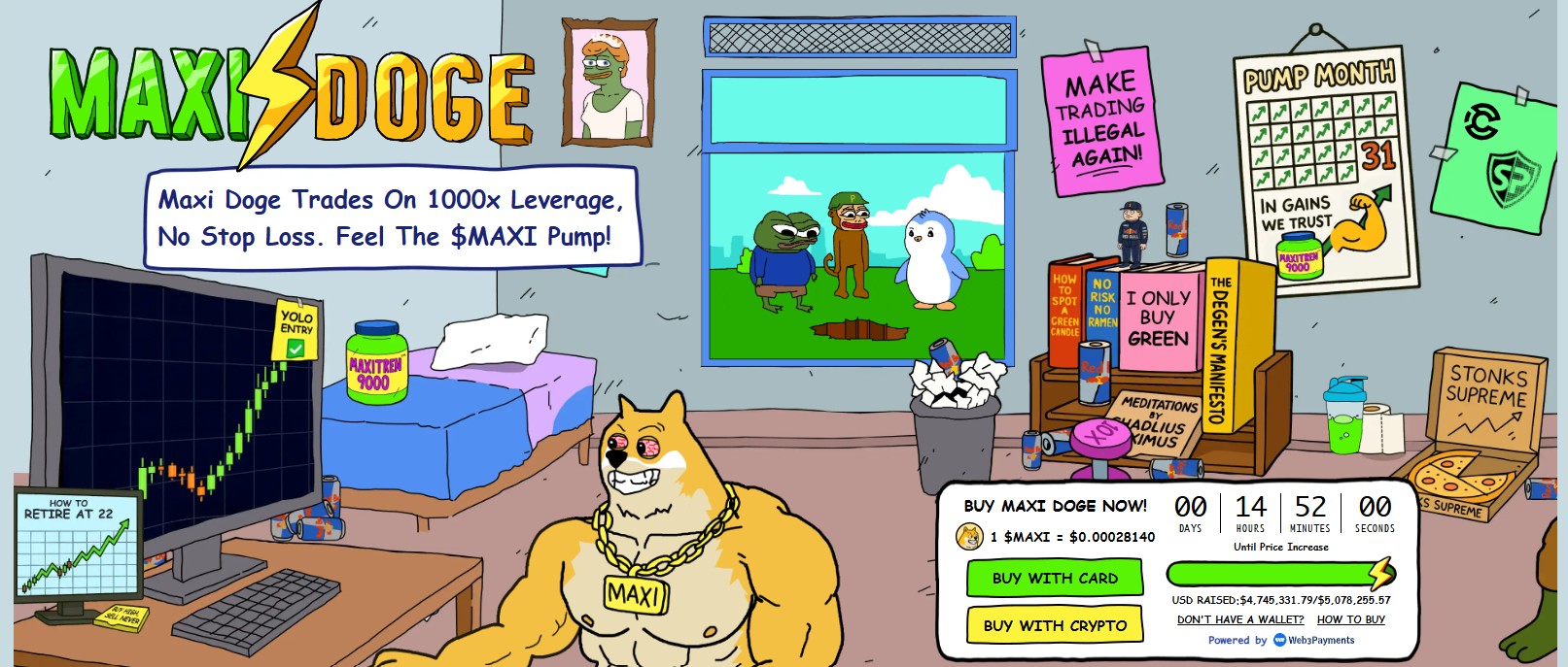 Best Crypto Presales: Maxi Doge Backers Target 1000x as Dogecoin Approaches $0.1