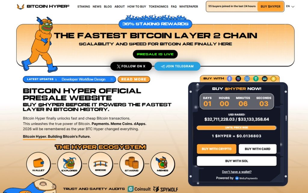 Bitcoin Hyper Homepage