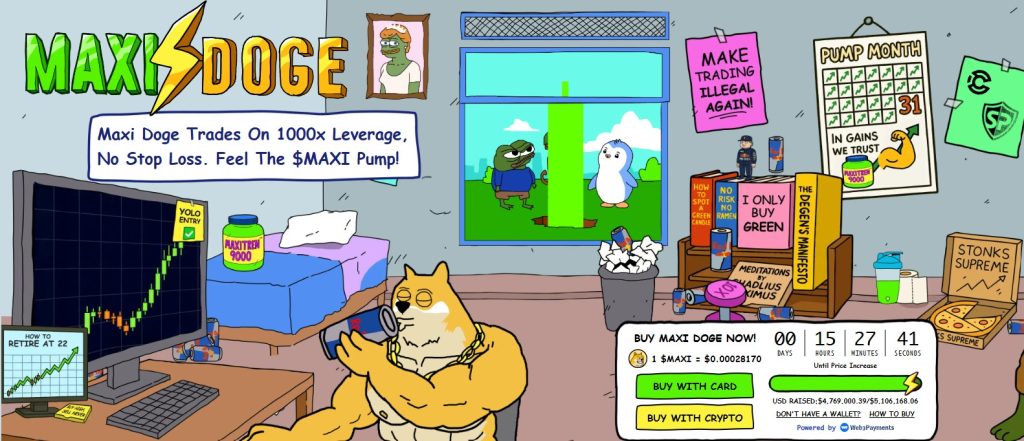 Next 100X Crypto? Meme Coin MAXI Successfully Combines Gym Culture and DOGE in $5M Presale