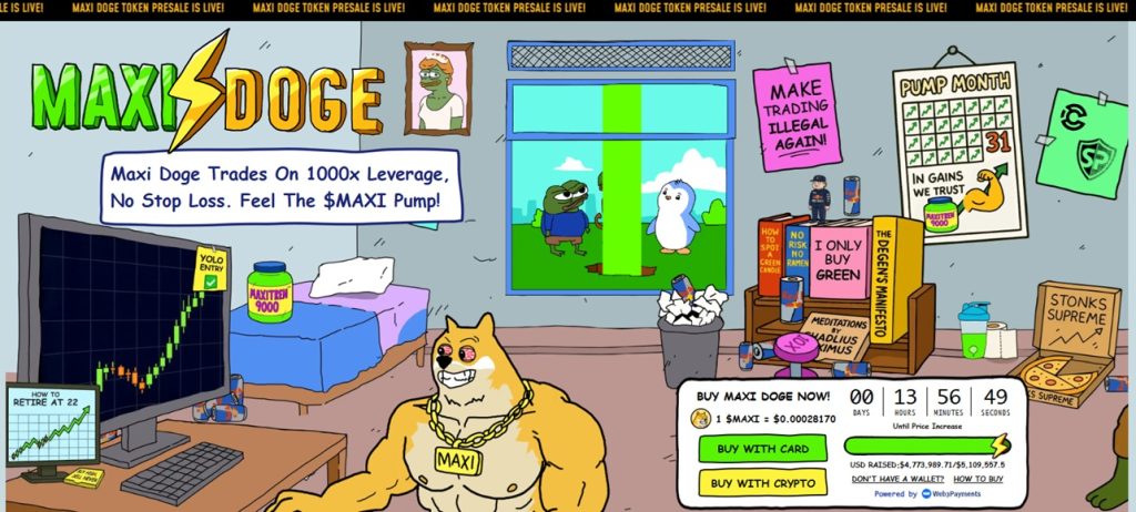 Next Crypto to Explode: MAXI’s “Gym Bro” Culture Brings A Shot of Testosterone to Meme Coins