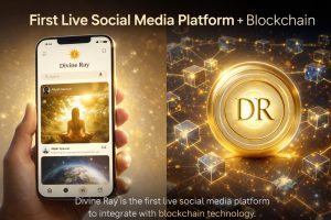 divine ray first social media platform blockchain