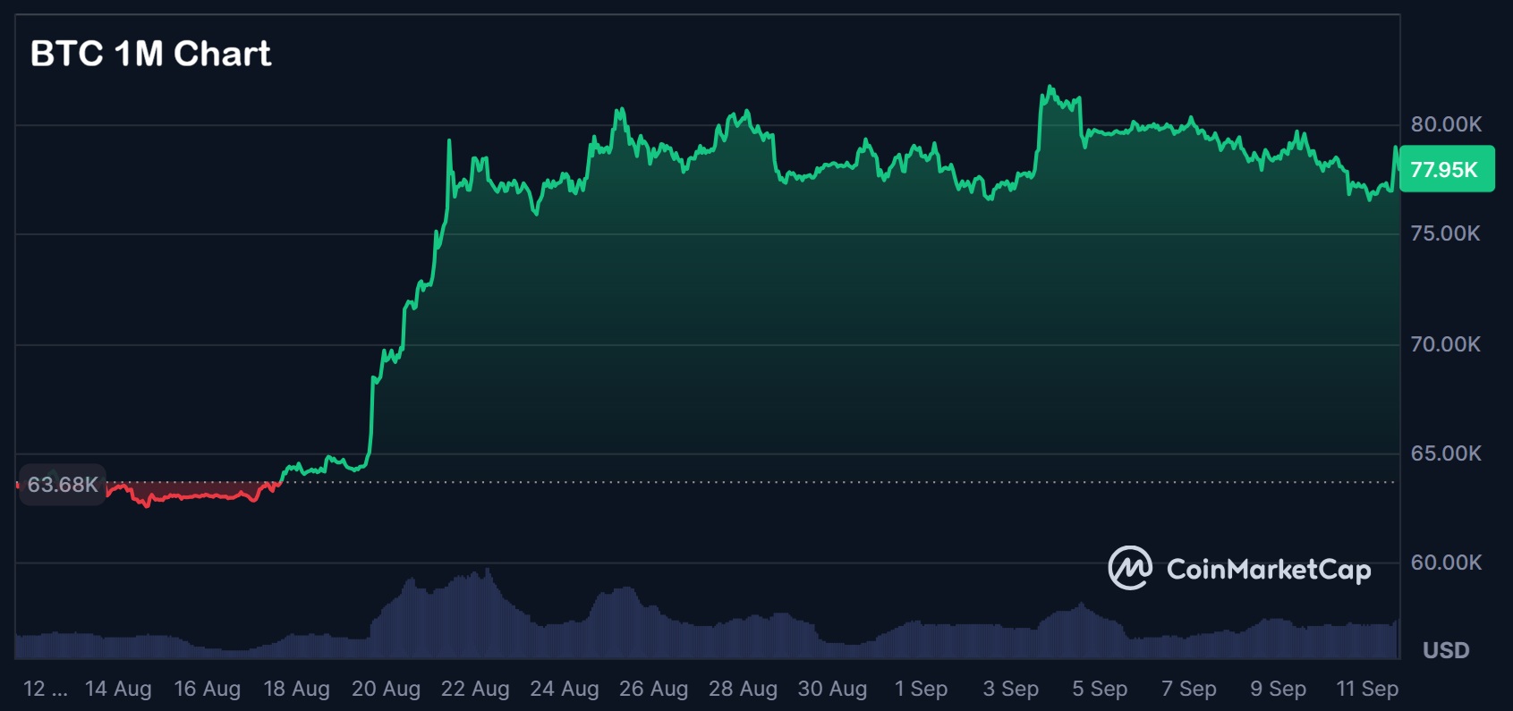 BTC 1M Chart