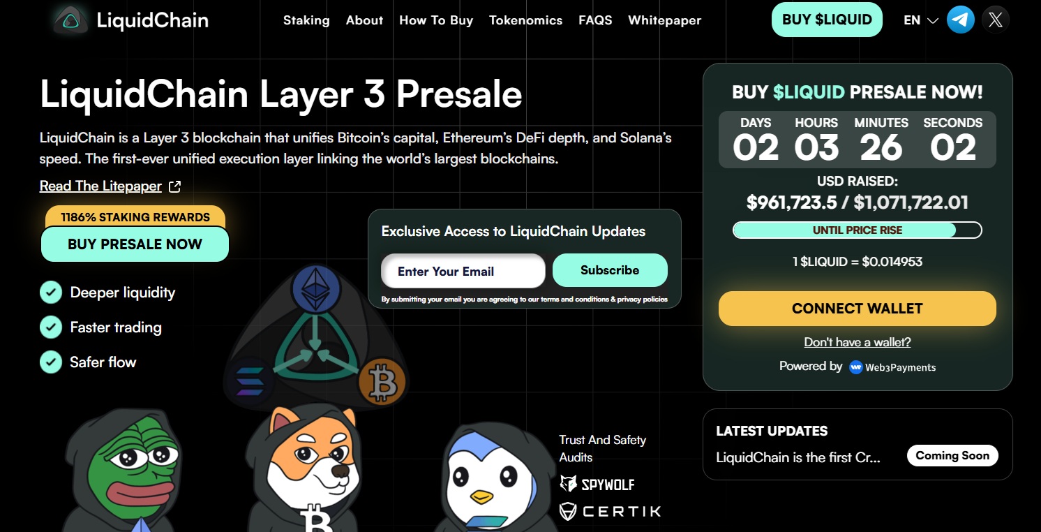 LiquidChain Presale Site