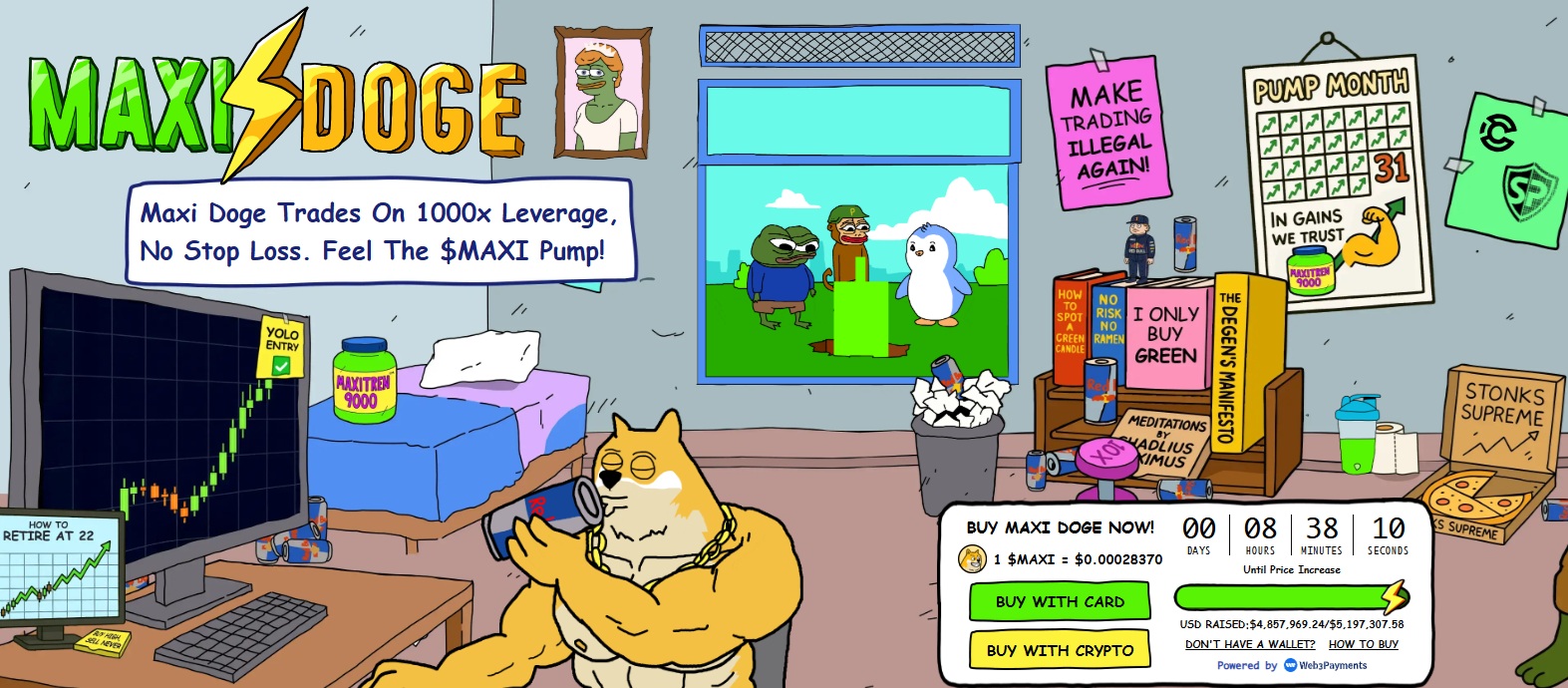 MAXI DOGE Presale Site