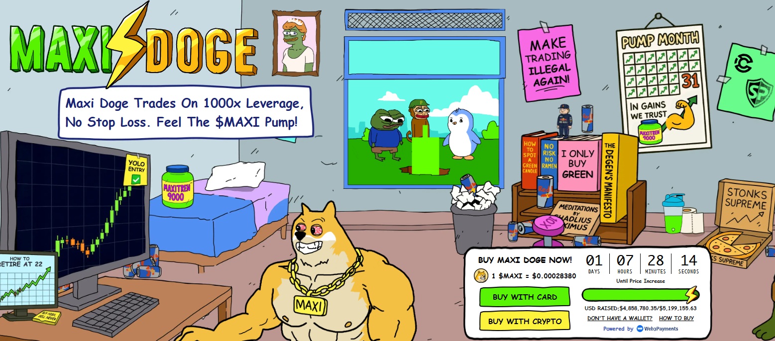 Maxi Doge Presale Site