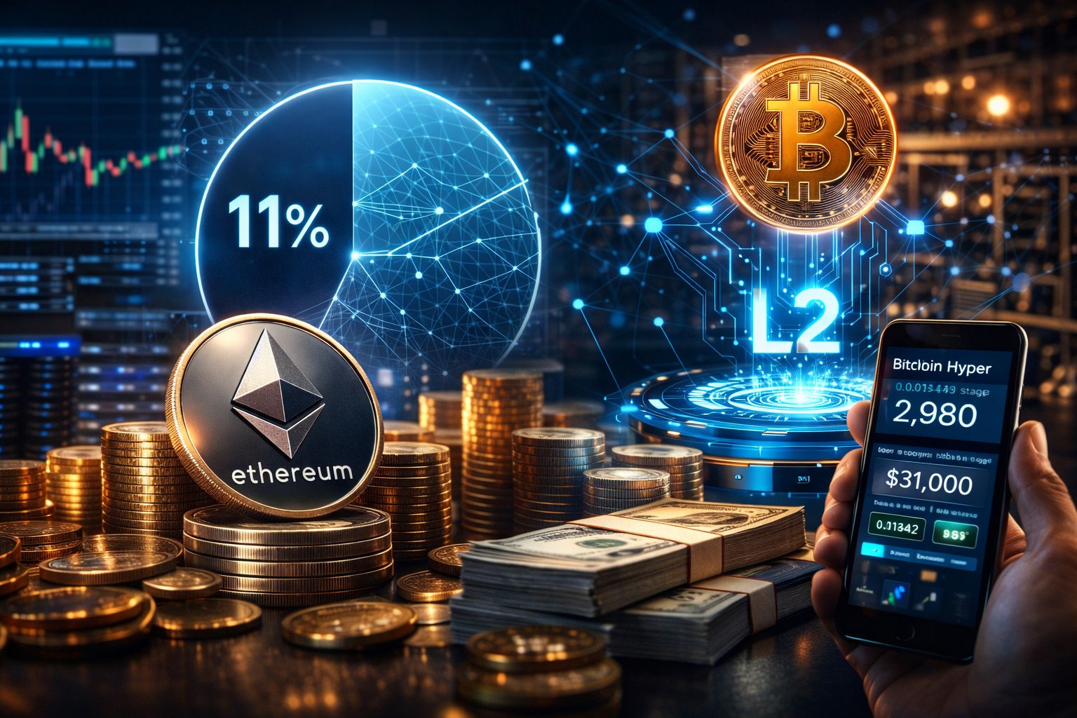 以太坊供应减少成形｜机构持有11%供给，交易所馀额创新低